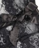kimono et string, noir, Paradise boutik, zoom dentelle