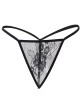kimono en dentelle et string, noir, Paradise boutik, bas seul