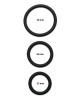 lot de 3 cockrings, Hard me 3, Paradise Boutik, noir, dimensions