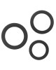 lot de 3 cockrings, Hard me 3, Paradise Boutik, noir, anneaux