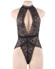body dentelle dos nu, noir, Paradise Boutik, devant