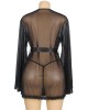 kimono noir transparent, Paradise Boutik, derrière