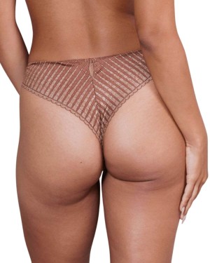tanga doré Diam, Valege Lingerie, zoom de dos