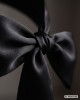 bandeau pour les yeux satiné, noir, Captive, Paradise boutik, zoom