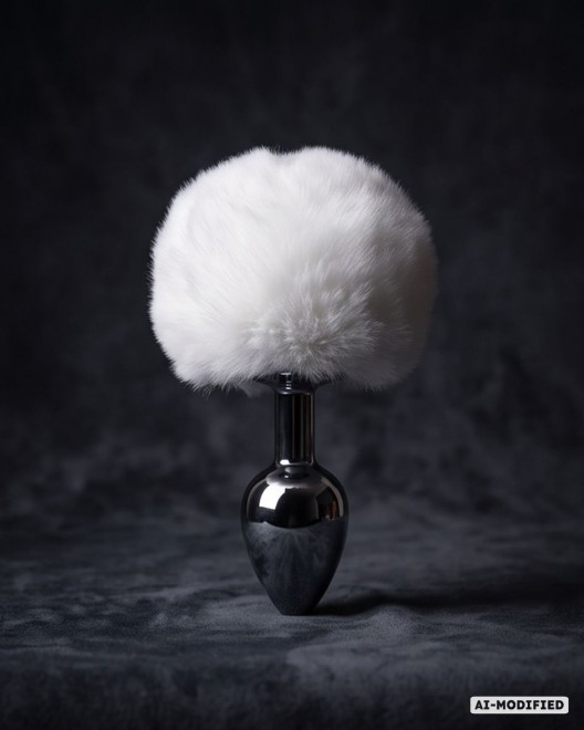 plug bijou queue de lapin, Paradise boutik, blanc, sextoy