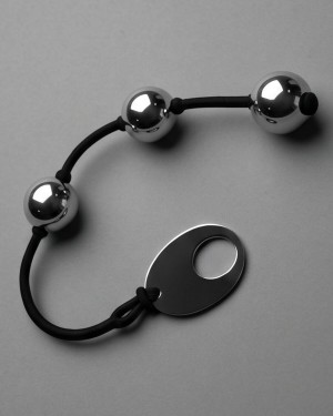 chapelet anal 3 perles en métal, Paradise boutik, sextoy seul