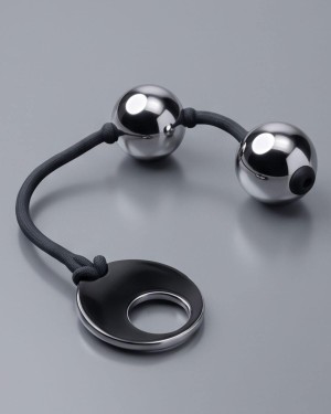 chapelet anal 2 perles en métal, Paradise boutik, sextoy seul