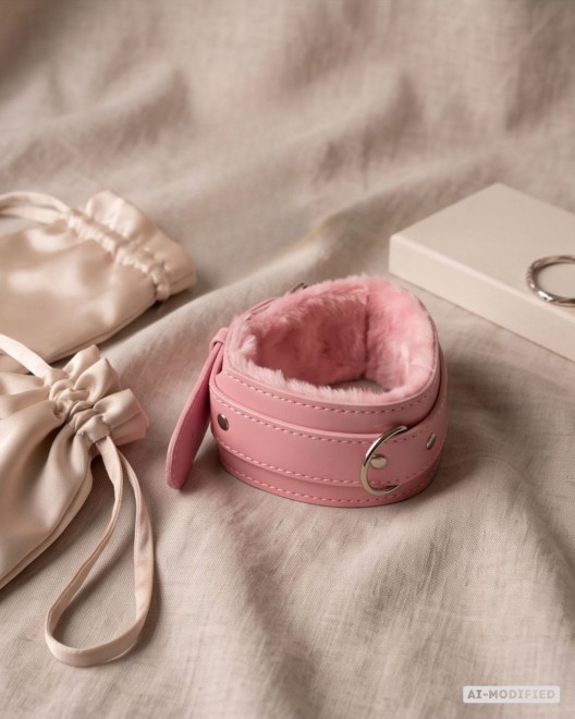 coffret,bdsm,erotique,rose,collier,fourrure,rose,photo,ambiance