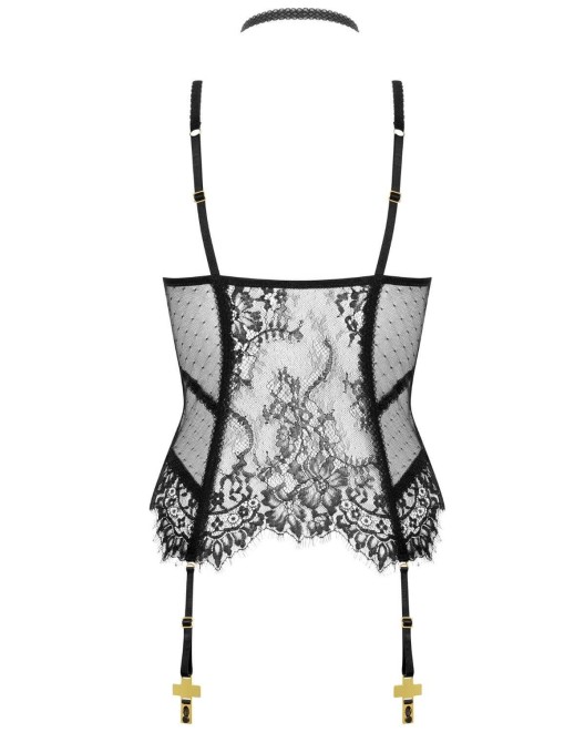 corset ouvert porte-jarretelles Inspiration Divine, Scandale, derrière