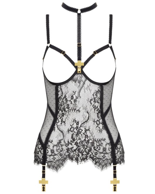 corset ouvert porte-jarretelles Inspiration Divine, Scandale, devant