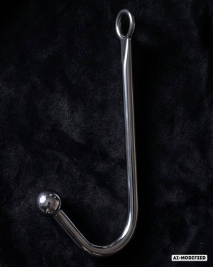 crochet anal bondage, métal, Paradise boutik, sextoy taille 25