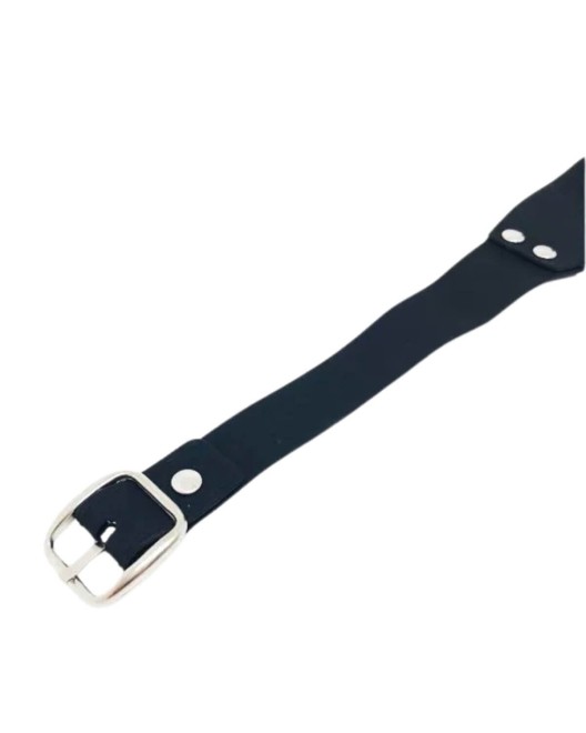 masque bondage en silicone, noir, Captive, zoom fermoir