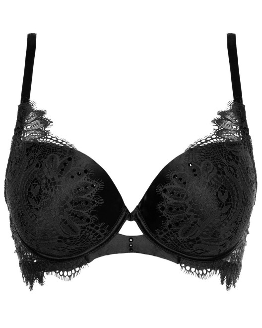 soutien-gorge push-up Clair de lune, Prelude, noir, devant