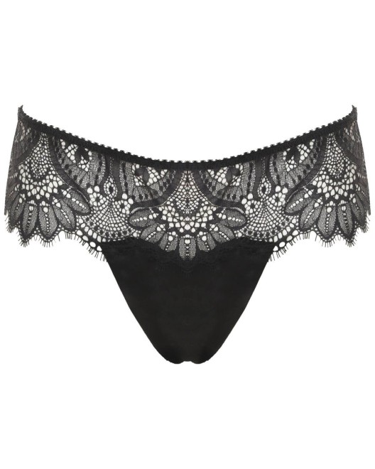 string en dentelle noire, collection Clair de lune, Prelude, devant