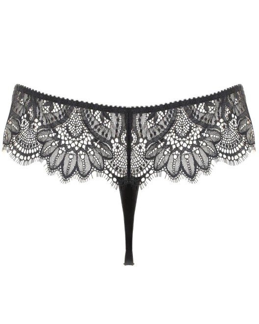 string en dentelle noire, collection Clair de lune, Prelude, derrière