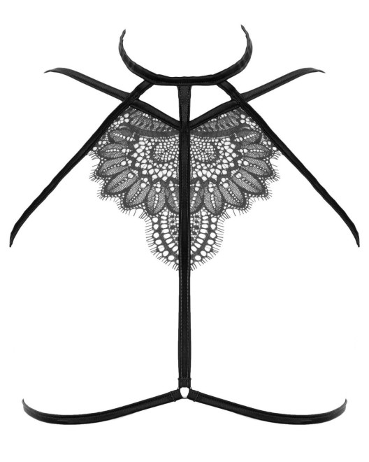 harnais choker noir, Clair de lune, Prelude, devant