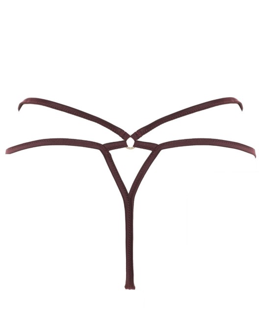 string bordeaux, collection Nuits de velours, Prelude Lingerie, derrière