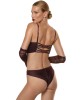 bralette à armatures bordeaux, Nuits de velours, Prelude lingerie, ensemble vue de dos