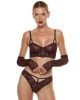 string brésilien bordeaux, collection Nuits de velours, Prelude lingerie, porté avec le soutien-gorge assorti, vue de face