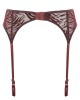 porte-jarretelles bordeaux, collection Nuits de velours, Prelude lingerie, derrière