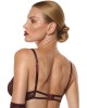 soutien-gorge à armatures bordeaux, collection Nuits de velours, Prelude lingerie, zoom de dos