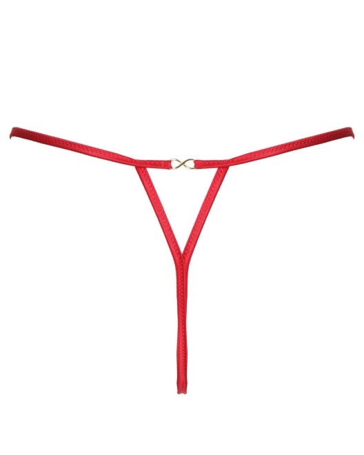 string, collection rouge interdit, Prelude Lingerie, dos