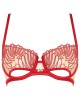 soutien-gorge corbeille, collection Rouge Interdit, Prelude Lingerie, devant