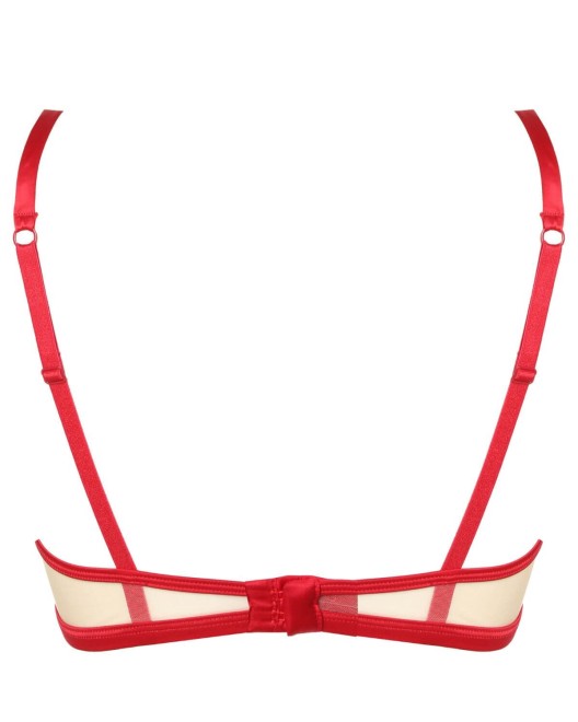 soutien-gorge corbeille, collection Rouge Interdit, Prelude Lingerie, derrière