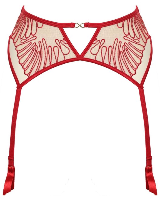 porte-jarretelles, collection Rouge Interdit, Prelude Lingerie, devant