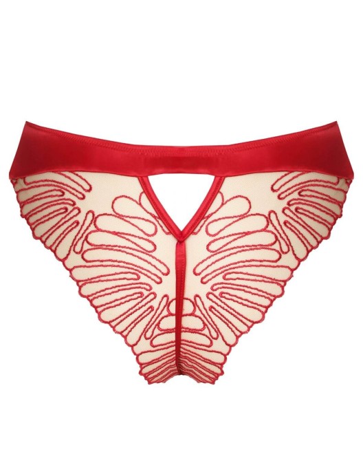 string brésilien, collection Rouge interdit, Prelude Lingerie, derrière
