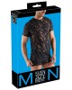 t-shirt homme flocké transparent, noir, Svenjoyment, boîte