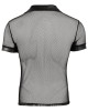 chemise homme en résille et wetlook, noir, Svenjoyment, derrière