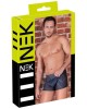 boxer homme wetlook et résille liseré, noir, Nek, boîte