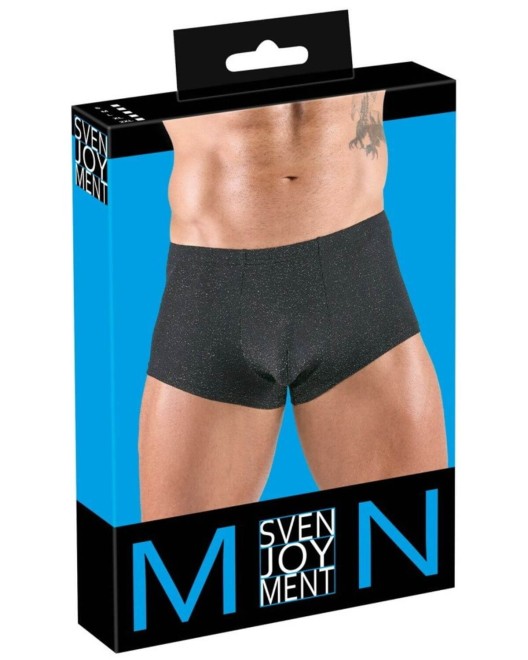 boxer homme en lurex, noir, Svenjoyment, boîte