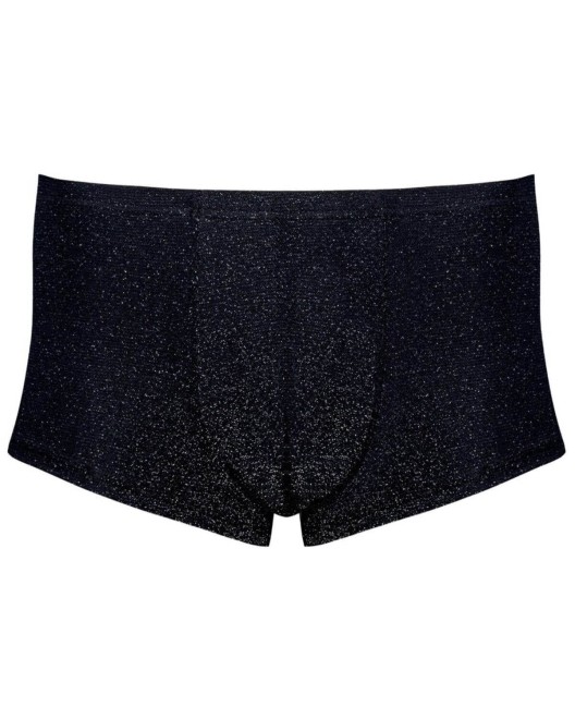 boxer homme en lurex, noir, Svenjoyment, devant