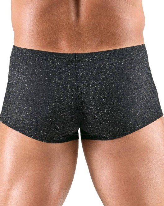 boxer homme en lurex, noir, Svenjoyment, zoom de dos