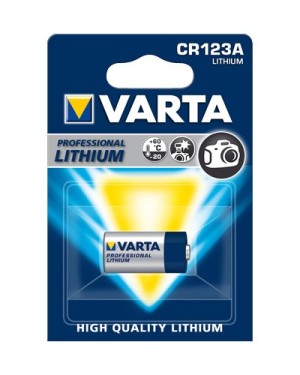 Blister de 1 pile alcaline Varta CR123A 3V