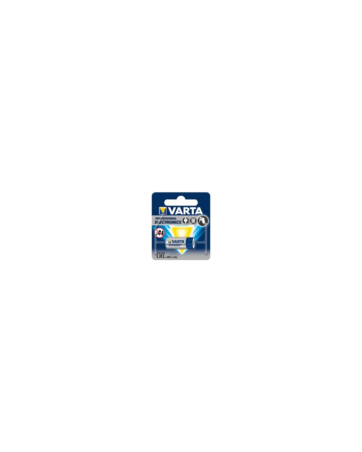 Blister de 1 pile Varta LR1 Lady