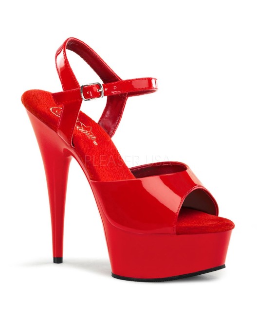 "6"" Stiletto Hell Ankle Strap PF Sandal"