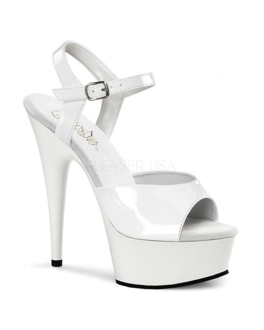 "6"" Stiletto Hell Ankle Strap PF Sandal"