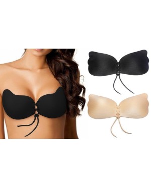 Soutien-gorge adhésif push-up à lacets