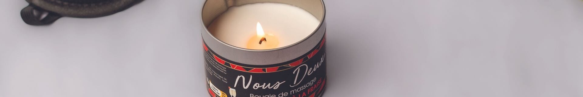 Passez des moments pleins de sensualité et de romantisme avec les bougies de massage.